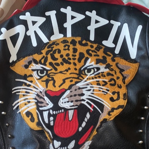 Copy (Graphic Leather Jacket) - Picture 2 of 2